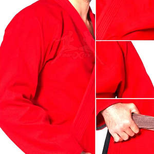 Uniforme de Karate Transpirable con Costuras Reforzadas y Tela Flexible para Entrenamiento - Product Image 6