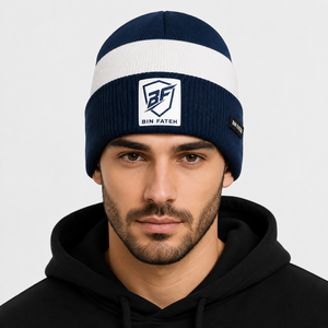 Comfortable Men Beanie <b>Caps</b> Camouflage Customized Logo Polyester Cotton Unisex Adult <b>Winter</b> Hats 3D Embroidery Embossed Printing - Product Image 1