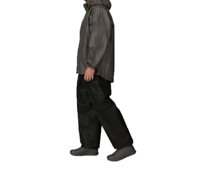 Wholesale Men's Waterproof Rain Suit Full Sleeve Black Polyester <b>Jacket</b> Pants Set Winter Outdoor Wear Adult Protective Coverall - Product Image 1