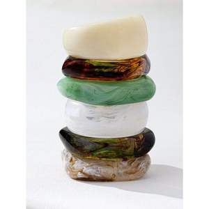Elegant <b>Resin</b> Napkin <b>Rings</b> for Wedding Table Setting Classic Eco-Friendly Durable Stocked Customized Table - Product Image 2