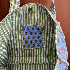2026 Handmade Indian Cotton Shoulder <b>Bag</b> for Women Hand Block Printed Quilted Tote <b>Bag</b> Summer Winter Spring All - Product Image 2