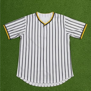 Maillot de baseball 100 % polyester de haute qualité, coutures simples, maillots d'équipe personnalisés pour impression par sublimation - Product Image 1