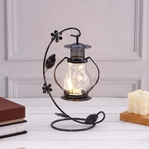 Farol de metal de estilo nórdico para decoración moderna del hogar, farol de metal decorativo de lujo para la sala de estar y decoración de mesa. - Product Image 6