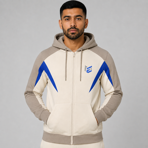 Heavyweight 400 Gsm Fleece Men's <b>Zipper</b> <b>Hoodie</b> 100% Cotton Solid <b>Black</b> Regular Fit Winter Custom Logo Breathable Hooded Collar - Product Image 1