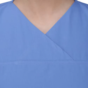 Ensemble de blouses d'infirmière personnalisées pour femmes avec haut à col en V et pantalon droit pour hôpital, clinique et travail médical - Product Image 5
