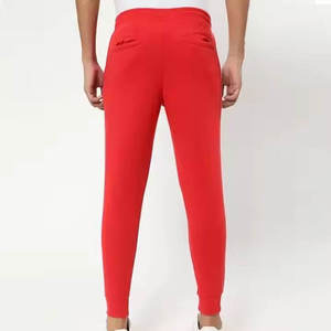 Pantalon décontracté pour homme avec logo personnalisé, service OEM professionnel, taille mi-haute, en toile légère, coupe droite, prix bas - Product Image 2