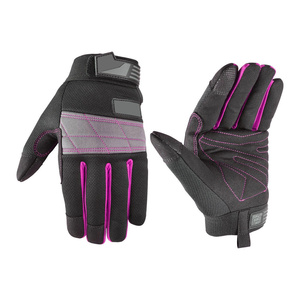 Custom Logo Reinforced Synthetic Leather Amara Mechanical Gloves Anti Vibration Heavy Duty Cut Resistant Work Safety Gloves - Product Image 3