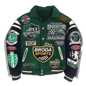 Premium Quality <b>NASCAR</b> Racing <b>Jacket</b> Custom Cotton Motorsport Bomber <b>Jacket</b> Embroidered Patch Streetwear Racing Wear Wholesale - Product Image 1