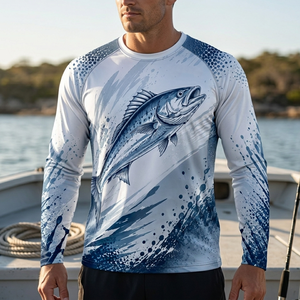 Camisa de Pesca para Hombre con Protección Solar UPF 50+, Ropa de Pesca de Alto Rendimiento, Manga Larga para Actividades de Pesca en Verano - Product Image 6