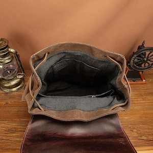 Mochila informal de viaje para hombre, morral de cuero de alta calidad, color negro, a la moda, escolar, LKU-0410 para ordenador portátil de 17" - Product Image 3