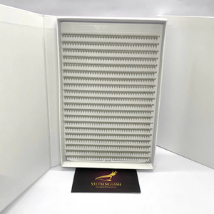 ถาดพัดขนตาทำมือ XL XXL พร้อมขนตาสำเร็จรูป 20 แถว 40 แถว 4D ขนตาแบบพัดแคบ ต่อขนตาแบบวอลลุ่ม ฐานแหลม คุณภาพสูง - Product Image 1