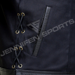 Manufacturers & Suppliers Men Canvas&Leather <b>Vest</b> Motorcycle Wearing Leather <b>Vest</b> Fashion Leather <b>Vest</b> Made in Pakistan - Product Image 3