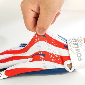 Gants de sport POWLEAP avec drapeau américain, antidérapants, en polyuréthane, unisexes, à enfiler, avec logo personnalisé - Product Image 3