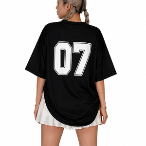 Women Oversized 07 Graphic Jersey <b>T</b> <b>Shirt</b> Casual Loose Fit Short Sleeve Streetwear Sports Fashion Tee - Product Image 2