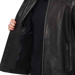 Fabrication OEM ODM personnalisée disponible, manteau en cuir pour homme, qualité supérieure, fournisseur en gros, veste en cuir pour homme - Product Image 5