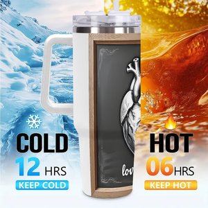 40Oz <b>Large</b> Stainless Steel Tumbler With Straw For Workshop Use - Product Image 6