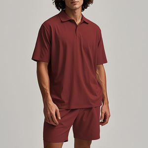 Ensemble 2 pièces personnalisé pour homme : Polo et short, séchage rapide, respirant, tenue de sport décontractée d'été - Product Image 2