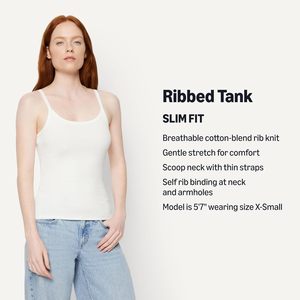 Camisola de tirantes acanalada para mujer, ajustable, de algodón, corte ajustado, estilo casual de verano, básica, marca personalizada - Product Image 5