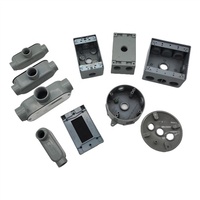 Single Gang Gray Die Cast Aluminum Weatherproof Outlet Box 18 Cubic Inch Capacity U.S. Canadian Electronic Instrument Enclosure