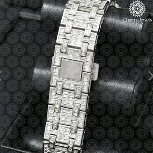 Reloj de Lujo para Hombre Charm, de Acero Inoxidable, Caja de 40 mm, Movimiento Mecánico, Fecha Automática, Detalles de Diamantes, Correa con Botón de Presión y Cierre Oculto - Product Image 4