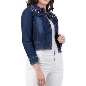 New <b>Spring</b> <b>Women's</b> Denim <b>Jacket</b> High Quality Casual Wear <b>Women</b> Denim <b>Jacket</b> Best Manufacturer Factory Made At Reasonable Price - Product Image 4