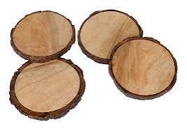 แผ่นรองแก้วไม้ สำหรับเครื่องดื่ม ชา กาแฟ ทำมือ ทนทาน คลาสสิก H a CRAFT HAC-428 - Product Image 4