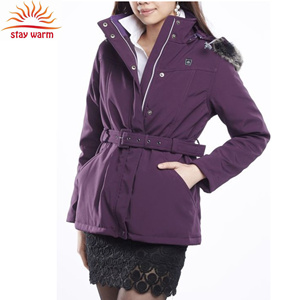 Parka Térmica para Mujer de Fábrica OEM con Almohadillas Calefactoras de Fibra de Carbono - Product Image 6