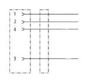 Connecteur industriel étanche OEM M12 à 4 broches mâle-femelle pour panneau, avec contact en cuivre pour câble d'alimentation - Product Image 2