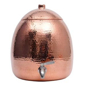 Servidor de Bebidas de Cobre Hecho a Mano con Textura Martillada, Enfriador de Agua de Lujo para Cafetería y Hotel, Precio al por Mayor - Product Image 2