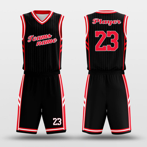 Uniformes de basket-ball sans manches personnalisés, imprimés par sublimation, en maille respirante, séchage rapide, 100% polyester, antibactériens, écologiques - Product Image 1