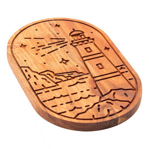 Décoration murale en bois faite à la main artisanat en bois panneau mural décoration d'artisanat sculpté à la main - Product Image 3