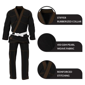 Ropa de algodón suave y transpirable, kimono de BJJ, tela ligera y duradera, kimono de BJJ cómodo para el día a día, kimono de BJJ para la rutina diaria. - Product Image 6