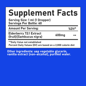 Gotas Líquidas de Saúco de Alta Potencia con Vainilla para el Apoyo Inmunológico, Antioxidante y Salud Cardiovascular - Product Image 6