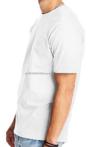 T-shirt ample à manches courtes en coton 100% de haute qualité pour hommes, personnalisé, lourd, col montant, été, extérieur, t-shirt ample - Product Image 2