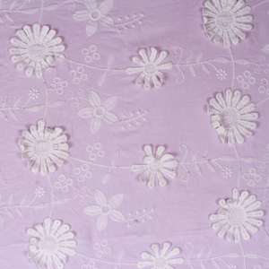 Kurtis pour femmes et filles en coton peigné tissé léger, broderie florale 3D, couleur lavande clair lilas, très demandé - Product Image 3