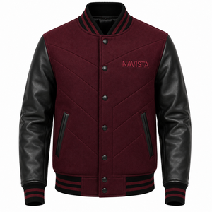 Chaquetas Varsity Personalizadas de Moda para Hombre, Chaquetas Unisex de Invierno con Cuello Alto, Impermeables, Personalizables con Logotipo OEM, Estilo Urbano - Product Image 3
