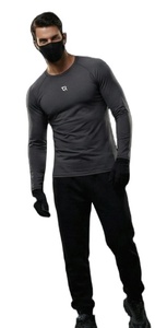 Diseño de logotipo personalizado al por mayor, camisetas de verano para hombre, de manga larga, sueltas, de poliéster suave, lisas, informales. - Product Image 5