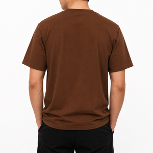 เสื้อยืดโอเวอร์ไซส์ผู้ชายพิมพ์ลายด้านหน้าแบบกำหนดเอง ผ้าฝ้าย 100% เป็นมิตรกับสิ่งแวดล้อม ป้องกันรอยยับ เนื้อผ้านุ่มพิเศษ แห้งเร็ว ทรงบ็อกซี่ ไหล่ตก - Product Image 2