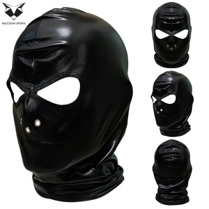 Capucha y Cubrecabeza Negra Premium para Hombres y Mujeres, Ropa Sexy para Club, Cubrecabeza Completo, Disfraz de Cosplay, Transpirable, de Cuero Sintético - Product Image 6