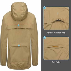 Veste coupe-vent et imperméable pour homme, design personnalisé avec logo, style streetwear, tissée, pour sports de plein air et course à pied, envoyée par Dress Sports - Product Image 5