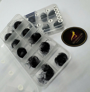 พัดขนตาปลอมแบบทำมือ รุ่นปลายแหลม แบบสำเร็จรูป 3D 8D 12D 14D 500 1000 พัดขนตารัสเซียแบบหลวม ความยาวคละแบบ - Product Image 2