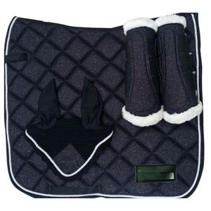 Juego de 4 Almohadillas Personalizables para Silla de Montar, Equipo de Equitación Cómodo con Forro de Tela Brillante, Suministros Ecuestres Duraderos - Product Image 5