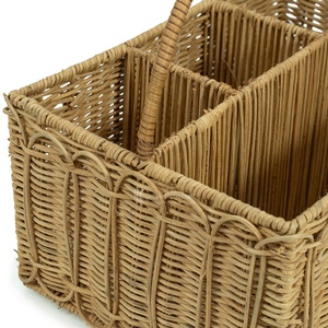 Porte-ustensiles en rotin fait main à prix d'usine, organisateur de couverts personnalisé, décoration de cuisine, vente en gros - Product Image 4