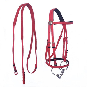 Bridon de cheval réglable, harnais d'équitation durable en métal, équipement équestre - Product Image 2