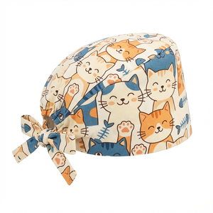 Nuevo Gorro de Enfermera de Alta Calidad con Diseño Floral, Sanitario, con Banda Absorbente de Sudor y Estampado de Dibujos Animados - Product Image 6