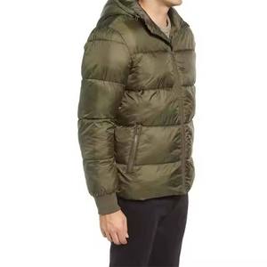 Chaqueta Acolchada Gris para Hombre con Cuello Alto, Cierre Frontal, Casual, Resistente al Viento, para Invierno, con Relleno de Poliéster, Secado Rápido y Transpirable - Product Image 5
