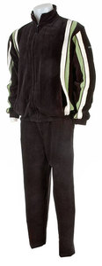Unisex Gray Cotton Tracksuit Pants With <b>Black</b> Side Stripes Elastic Waist Full Length Casual Sport Wear Autumn Style - Product Image 2