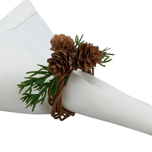 Modern <b>Silver</b> Coiled Napkin Ring with Polished Ball Ends Minimalist Table Decor Industrial Style <b>Silver</b> <b>Wire</b> Coil Napkin Holder - Product Image 3