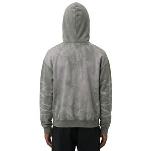 Sweat-shirt à capuche vintage en coton 100% pour homme, coupe ample, style streetwear, imprimé graphique, style hip hop - Product Image 2