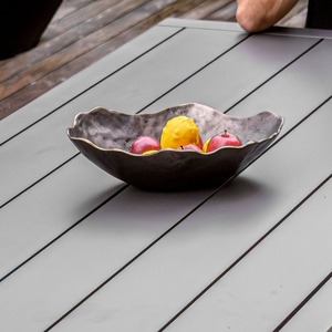 Most Demanding Handmade Modern Eco-Friendly Tabletop <b>Vase</b> Black Aluminum Holds Water Decorative Bowl - Product Image 2